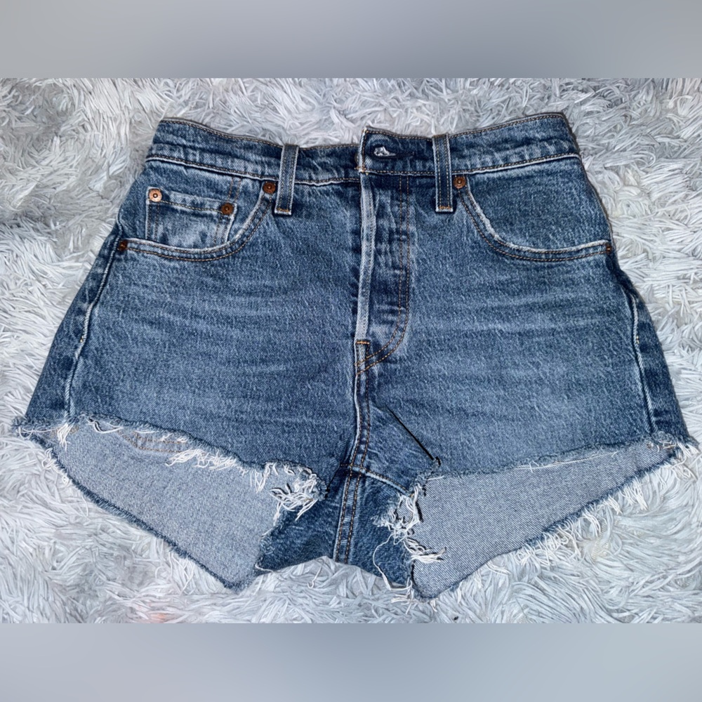 Levi's Women’s 501 Original Dark Wash Jean Shorts